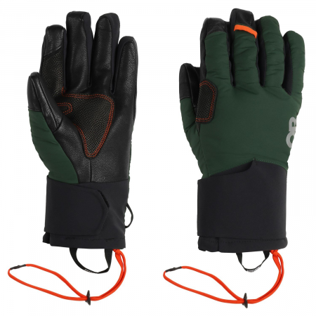 Outdoor Research Deviator Pro Gloves 2024 in Green size X-Small | Nylon/Spandex/Wool