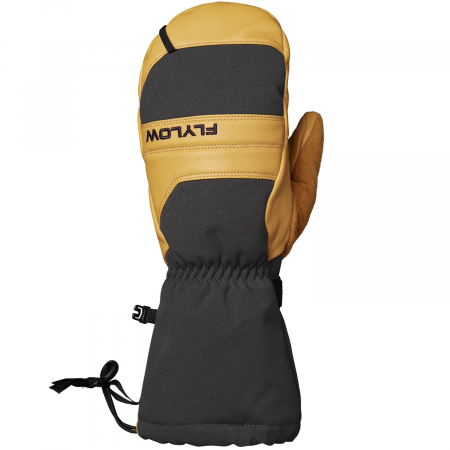 Flylow Super D Mittens 2024 in Black size X-Small | Leather/Polyester