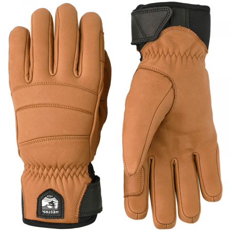 Women's Hestra Fall Line Gloves 2025 in Brown size 9 | Leather/Polyester/Neoprene