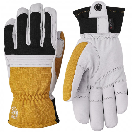 Hestra Couloir Gloves 2024 in Yellow size 8 | Polyester