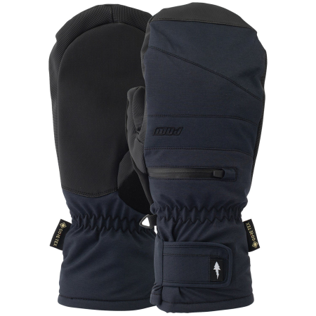 POW Wayback GORE-TEX Short Mittens 2025 in Black size X-Large | Rubber/Polyester