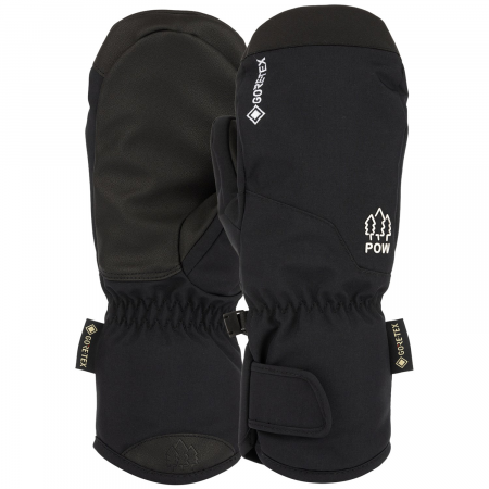Kid's POW Jr's GORE-TEX Mittens 2025 in Black size 12 | Rubber/Polyester