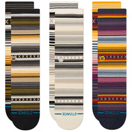 Stance Curren 3-Pack Socks 2024 size Medium | Cotton
