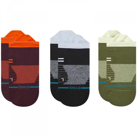 Stance Speedy Light Tab 3-Pack Socks 2024 in Red size Large | Nylon/Cotton/Polyester