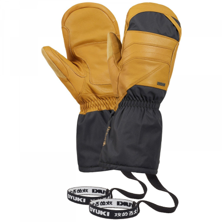 Oyuki Arashi Guide GORE-TEX Mittens 2025 in Yellow size Small | Leather