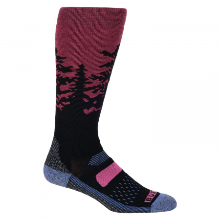 Women's Burton Performance Midweight Socks 2026 in Red size| Wool