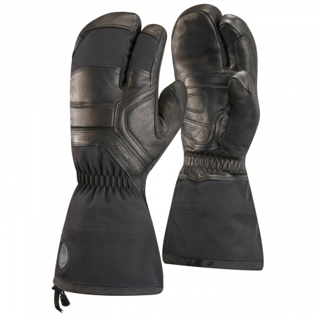 Black Diamond Guide Finger Gloves 2026 in Khaki size Large | Nylon/Wool/Leather