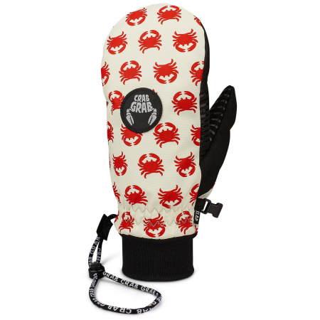 Crab Grab Slap Mittens 2025 in Red size Medium | Polyester