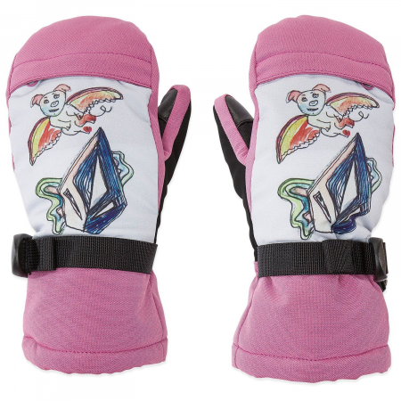 Kid's Volcom Day Saver Mittens 2025 in Black