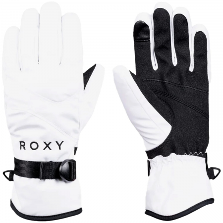 Women's Roxy Jetty Gloves 2025 in White size Medium | Leather