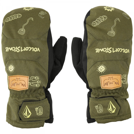 Volcom V. CO Nyle Mittens 2025 in Black size Large | Suede/Neoprene
