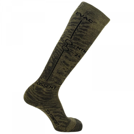 Dissent IQ Comfort EVAC Socks 2025 in Green size X-Large | Spandex/Wool/Lycra