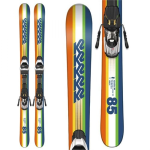 K2 Shreditor 85 Jr Skis + Fastrak2 7 Bindings Boys' 2017