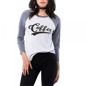 SubUrban Riot Coffee Baseball T Shirt Womens