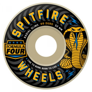 Spitfire Formula Four Radial Slims Speed Kills 99a Skateboard Wheels