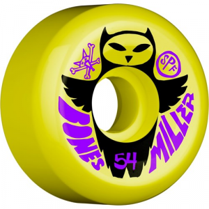 Bones SPF Miller Owl Yellow Skateboard Wheels