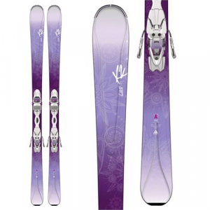K2 LUVit 76 Skis + ER3 10 Bindings Women's Used 2016
