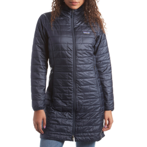 Image of Women's Patagonia Nano Puff Parka Jacket 2024 in Blue size X-Small | Polyester