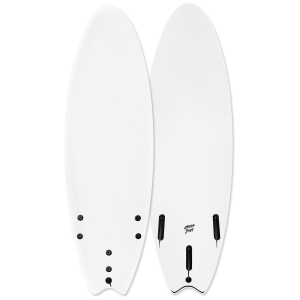 Image of Catch Surf Blank Series Fish Tri Fin Surfboard 2026 in White size 6'0"