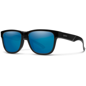 Image of Smith Lowdown Slim 2 Sunglasses in Black | Polyester