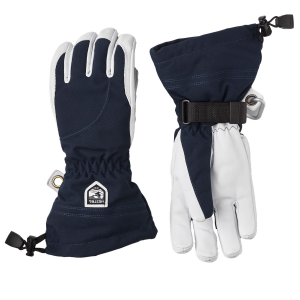 Women's Hestra Heli Gloves 2025 in White size 9 | Leather/Polyester