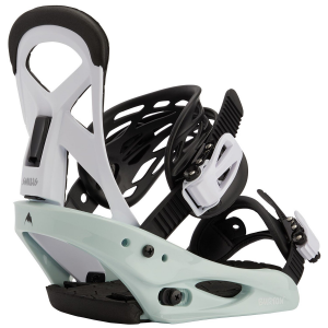 Kid's Burton Mission Smalls Snowboard Bindings 2024 | Aluminum in White size Large | Aluminum/Polyester