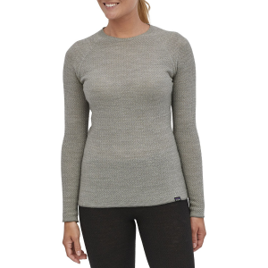 Image of Women's Patagonia Capilene(R) Air Crew Top 2024 Gray in White size X-Large | Wool/Polyester/Micron