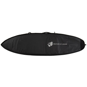Creatures of Leisure Shortboard Day Use Surfboard Bag 2024 in Black size 5'8" | Nylon/Polyester/Neoprene