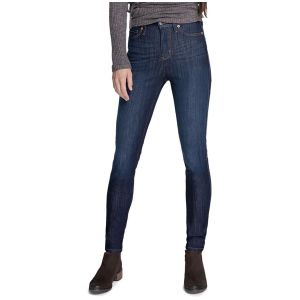 Women's Dish Adaptive Denim High-Rise Skinny Jeans in Black size 24"