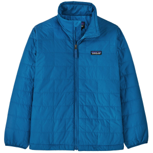 Image of Kid's Patagonia Nano Puff Brick Quilt Jacket 2025 in Blue size X-Large