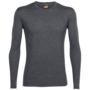 Image of Icebreaker 200 Oasis Long Sleeve Crew Top 2024 in Gray size X-Large | Wool