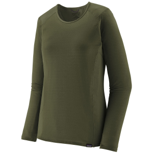 Image of Women's Patagonia Capilene(R) Thermal Weight Crew Top 2025 in Green size Small | Polyester