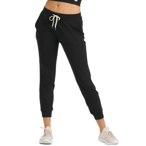 Image of Women's Vuori Performance Joggers 2025 Pant in Black size Large | Spandex/Polyester