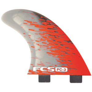 FCS PC-3 Tri Fin Set 2024 in Red size Small