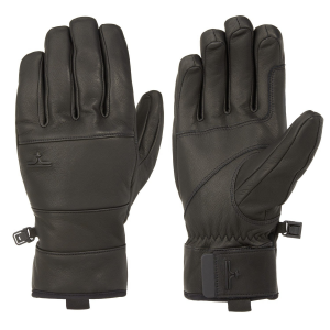 evo Pagosa Leather Gloves 2023 in Black size Small