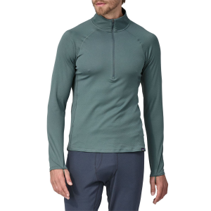 Image of Patagonia Capilene(R) Midweight Zip-Neck Top Men's 2024 in Green size X-Small | Polyester