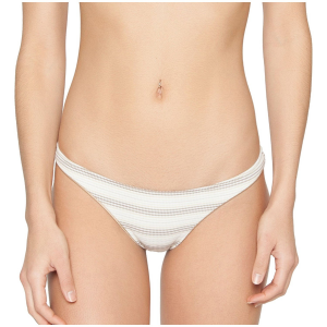 Women's Seea Tara Reversible Bikini Bottoms in White size Large | Spandex/Polyester