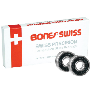Bones Original Swiss Skateboard Bearings 2024 in Silver