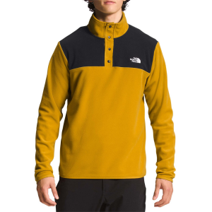 Image of The North Face TKA Glacier Snap-Neck Pullover 2023 in Yellow size 2X-Large | Polyester