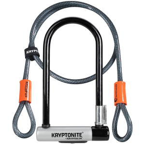 Kryptonite KryptoLok STD U-Lock with 4' Flex Cable 2023 size 4" X 9"