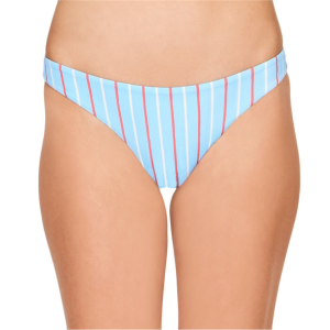 Women's Amuse Society Clio Cheeky Bikini Bottoms in Blue size X-Small | Nylon/Spandex