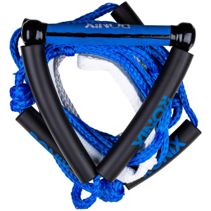 Ronix 10 Hide Grip Handle + 25 ft 5-Section Bungee Surf Rope 2024 in Blue