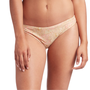Women's Mollusk Atoll Bikini Bottoms Orange size Large | Nylon/Spandex/Polyester