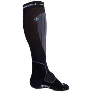 Dissent Snow GFX Compression Hybrid DLX-Wool Socks 2025 in Black size Medium