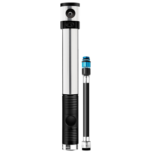 Image of Crank Brothers Klic HV Mini Pump 2025 in Silver | Rubber/Plastic