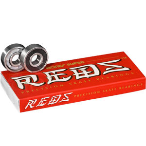 Bones Super Reds Skateboard Bearings 2024 in Silver