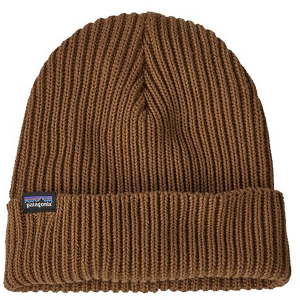 Image of Patagonia Fishermans Rolled Beanie Hat 2025 in Brown | Spandex/Polyester