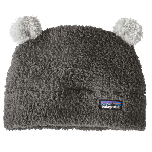 Image of Kid's Patagonia Furry Friends Hat Toddlers' 2025 in Gray size 12M | Polyester