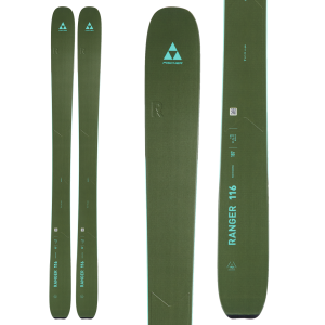 Fischer Ranger 116 Skis 2024 in Green size 187