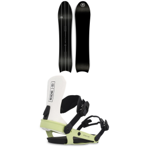 Ride Peace Seeker Snowboard 2023 - 138 Package (138 cm) + M Womens in Black size 138/M | Aluminum/Bamboo